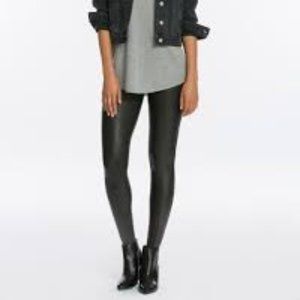 Spanx Black Faux Leather Leggings XS